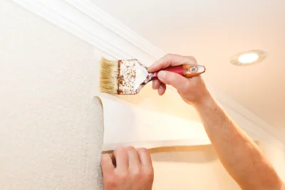 Pose de papier peint à Barberier — revêtements muraux et toiles de verre